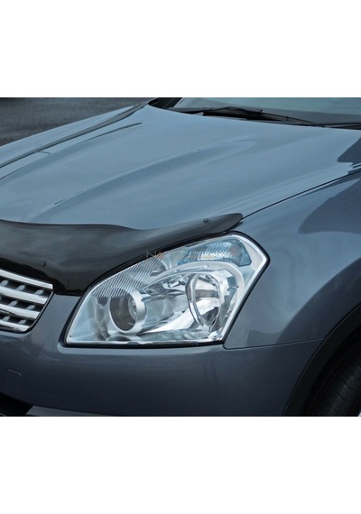 Nissan Qashqai Kaput Koruma Rüzgarlık 2007-2010 Arası Parlak Siya
