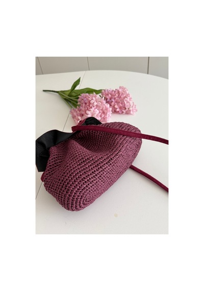 Bolca Emek El Yapımı Fırfırlı Burslu Kadın Çanta Bordo - 918068893 Bordo - 918068893 Bordo