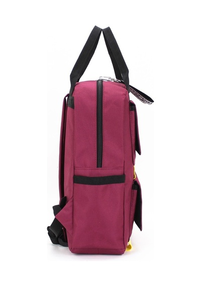 Case Club Okul Sırt Çantası Unisex Su Geçirmez Kumaş Yandan Cepli Bordo