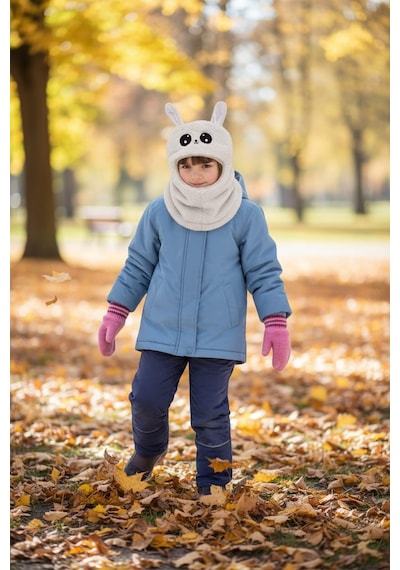 Eleven Markets Kız Çocuk Kulaklı Bere Boyunluk Takım Sevimli Tavşan Desenli Polar Kışlık Şapka & Atkı, 3-9 Yaş Beyaz Eleven Markets Kız Çocuk Kulaklı Bere Boyunluk Takım Sevimli Tavşan Desenli Polar Kışlık Şapka & Atkı, 3-9 Yaş Beyaz
