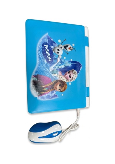 100 Fonksiyonlu Türkçe İngilizce Öğretici Eğlenceli Çocuk Laptopu Mouse Dahil Oyuncak Bilgisayar