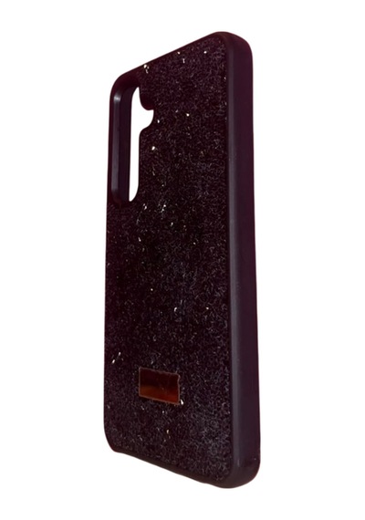 Samsung Galaxy S24 / S25 Yıldız Tozu Premium Siyah Silikon Kılıf