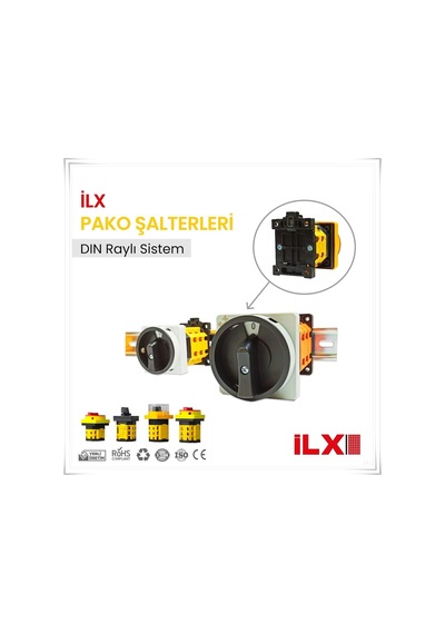 İlx İl-Xl6-A06-050 0-1 Aç-Kapa Pako Şalter 6 Fazlı A Tipi 64X64