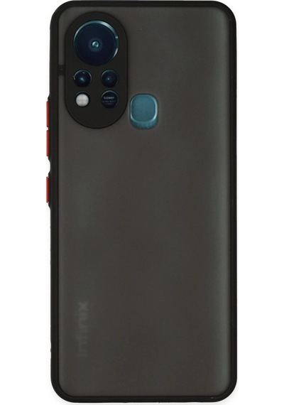 İnfinix Hot 11s Kılıf Montreal Silikon Kapak - Siyah Düz Renkli