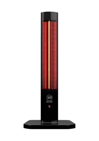 Stc-2000 2000 W Ip65 Ayaklı Karbon Infrared Isıtıcı Siyah