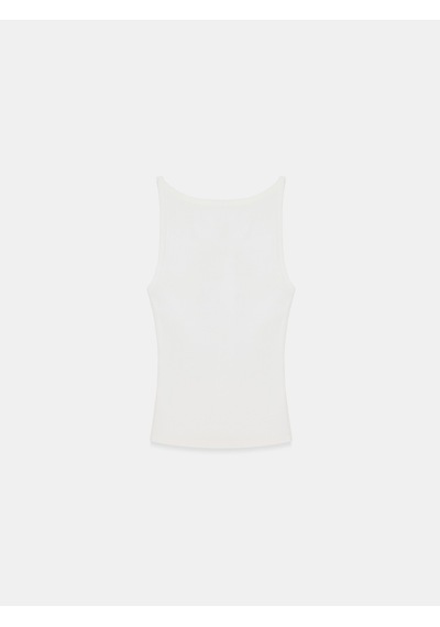 Dilvin 32774 Halter Yaka Top-ekru