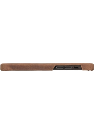 Apple Uyumlu iPhone 12 Pro Deri Arka Kapak F360 G2 Antik Kahve