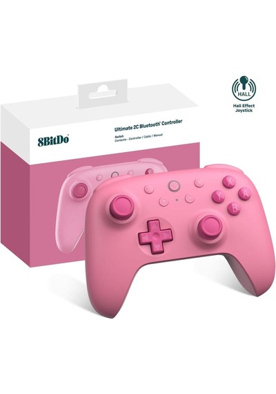8bitdo Nintendo Switch Ultimate 2c Bluetooth Kablosuz Controller Pembe