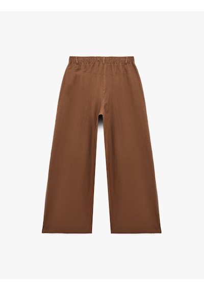 Koton Koton X Şahika Ercümen - Cepli Pile Detaylı Baggy Keten Pantolon Kahverengi 6sak40262ew Kahve Koton Koton X Şahika Ercümen - Cepli Pile Detaylı Baggy Keten Pantolon Kahverengi 6sak40262ew Kahve