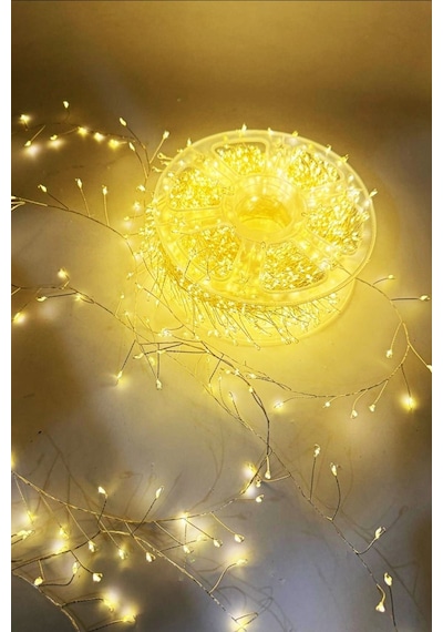 Beysüs Yılbaşı Ağacı 30 Metre Dallı Led Tel Işık Gün Işığı Kumandalı Fonksiyonlu Peri Led 30 Metre