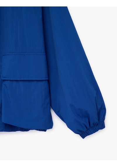 Koton Uzun Kollu Cepli Fermuarlı Kapüşonlu Oversize Yağmurluk Saks 6sak00073ew Saks Mavi Koton Uzun Kollu Cepli Fermuarlı Kapüşonlu Oversize Yağmurluk Saks 6sak00073ew Saks Mavi