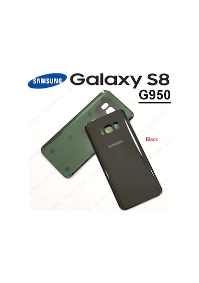 Samsung Uyumlu Galaxy S8 G950F Arka Cam Kapak Batarya Pil Kapağı+T8000
