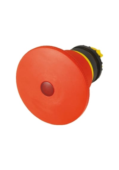 Eaton M22-pvlt45p Buton Aksesuarı: Acil Durdurma Butonu Kafası Mantar, Çevirmeli , 45mm, Işıklı