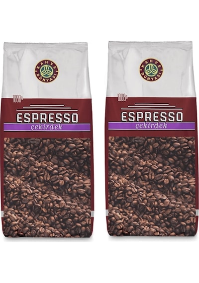 Kahve Dünyası Espresso Çekirdek Kahve 2 x 1 KG