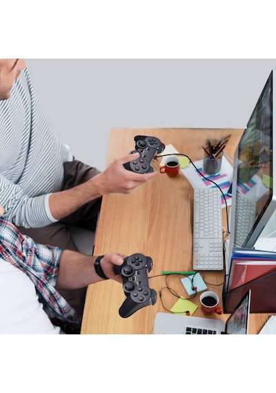 2li Kablolu Oyun Kolu Gamepad Pc Uyumlu Joystick