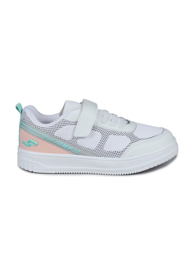 Jump 28128 Cırtlı Açık Gri - Somon Pembe Kız Çocuk Sneaker Günlük Spor Ayakkabı Gri - Pembe