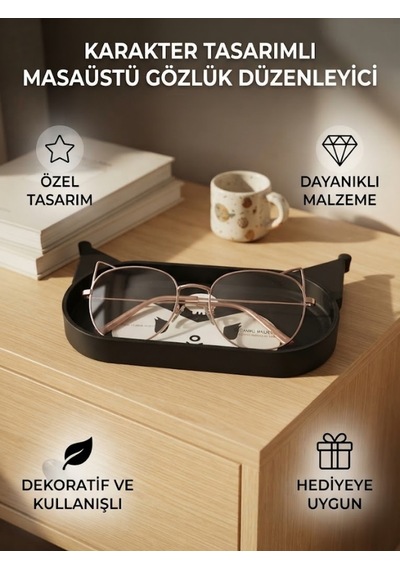 Kuromi Karakter Tasarımlı Gözlük Tutucu Ve Çok Amaçlı Organizer