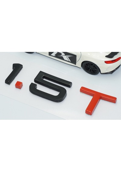 Dk Tuning 1.5 T Bagaj Siyah Kırmızı 3m Yazı Logo Audi İle Uyumlu