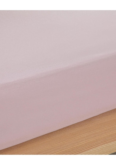 Tek Kişilik Yastıklı Çarşaf Takımı 100x200 Ranforce Toz Pembe Toz Pempe
