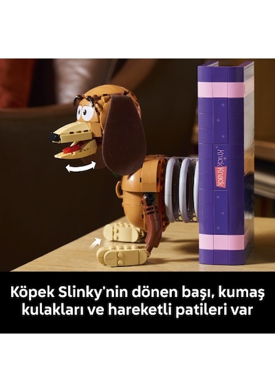 LEGO® Disney ve Pixar Oyuncak Hikayesi Köpek Slinky Kitap Desteği 43301 - Yetişkinler için Sevimli bir Dachshund Köpek Modeli Yapım Seti (1311 Parça) LEGO® Disney ve Pixar Oyuncak Hikayesi Köpek Slinky Kitap Desteği 43301 - Yetişkinler için Sevimli bir Dachshund Köpek Modeli Yapım Seti (1311 Parça)