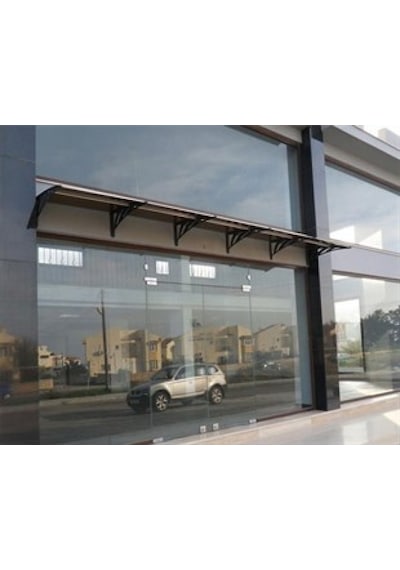 Transpaforza Tf Std 1.12 Kapı Üstü Sundurma 360 X 100 Bronz 3 Mm Solid Levha