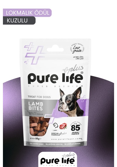 Purelife Plus Kuzu Etli Köpek Ödül Maması 80gr