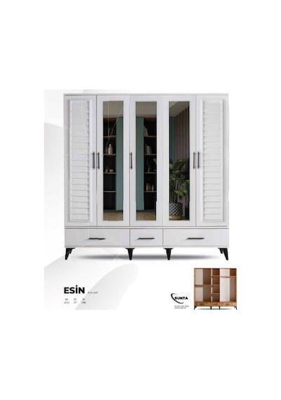 Esin 5 Kapılı Dolap