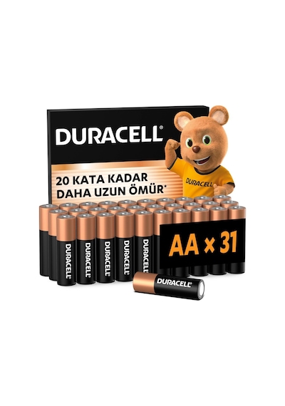 Duracell Basıc Aa Alkalin Kalem Pil 31'li Paket 1,5v