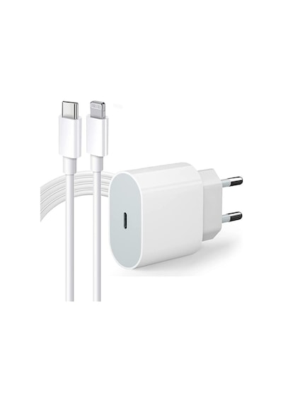 Apple Uyumlu iPhone Adaptör 20w Tüm Serilerle Hızlı Şarj Adaptör 8 11 12 13 14 Pro Max Adaptör Seti