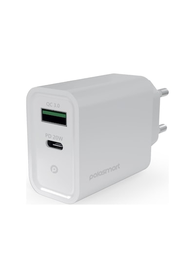 Polosmart PBS117 Ouick Şarj 3.0 PD Çıkış 20 W Adaptör Duvar Şarjı Beyaz