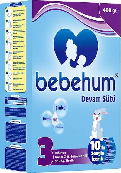 Bebehum 3 Devam Sütü 400 Gr 9-12 Ay
