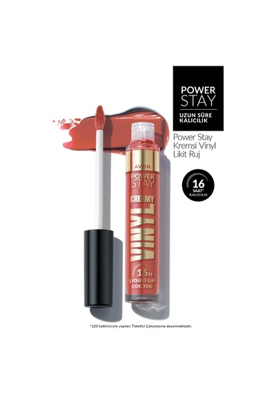 Power Stay Kremsi Vinyl Likit Ruj - Ambitious Apricot 0