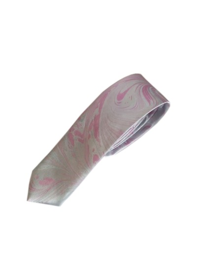 Elifebru Exclusive Handicrafts Ebru Sanatı Saten Kumaş Açık Gri Pembe Erkek Kravat Sakr 160 Açık Gri Pembe 001