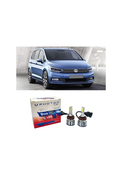 Vw Touran Sis Far Ampulü H11 Duo Yeni Seri Beyaz 2015-2023