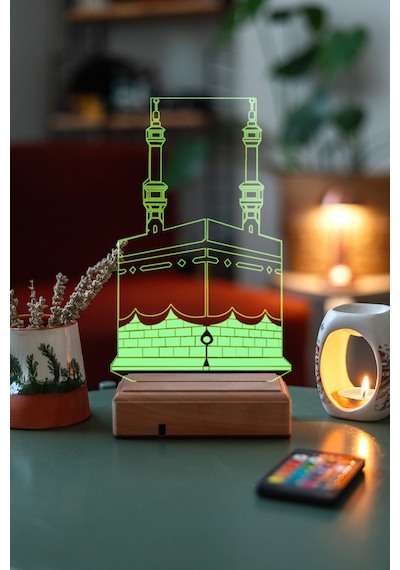 Özel Tasarım Mekke Masaüstü 3D Led Lamba