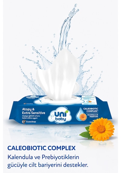 Uni Baby Atopy & Extra Sensitive Atopik Ciltlere Özel Islak Mendil 6x40 240 Yaprak 6'lı Set