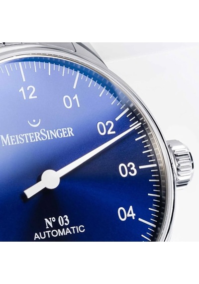 Meistersinger Bm9908 03 38mm - Sunburst Blue Metalik