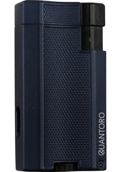 Quantoro Çift Torch Pürmüz Lacivert Metal Puro Çakmağı - Trz1080