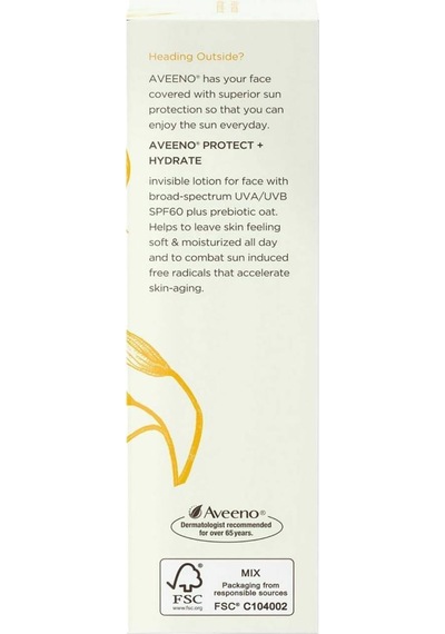 Aveeno Protect + Hydrate SPF60 Yüz İçin Güneş Kremi 60 ML