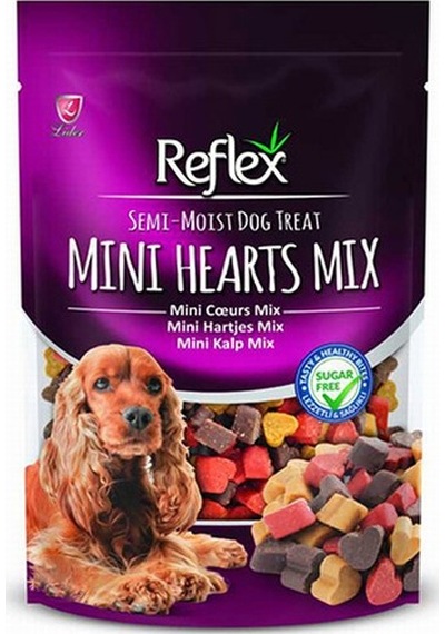 Reflex Semi Moist Mini Kalp Mix Yarı Yumuşak Köpek Ödülü 150 Gr 116-30001.01