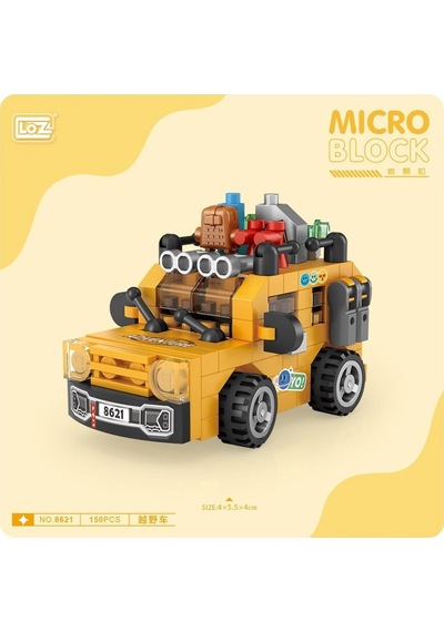 Mey İthalat Lz8621 Loz Araba Blok Seti Mini Poşet -vagon Life