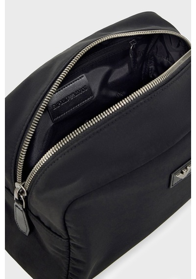 Emporio Armani Logolu Tek Saplı Çanta Erkek Çanta Em007035 Af28742 Uc001 Siyah