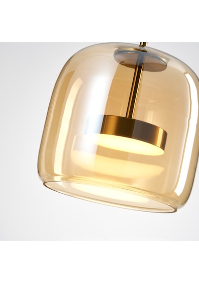 Brook 12 Watt 3000keskitme Bal Camlı Tekli Led Sarkıt Avize Eskitme