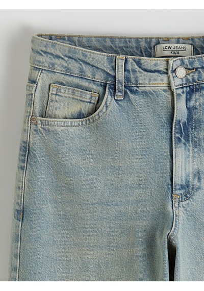 Lcw Jeans İndigo Relaxed Fit Kadın Jean Pantolon