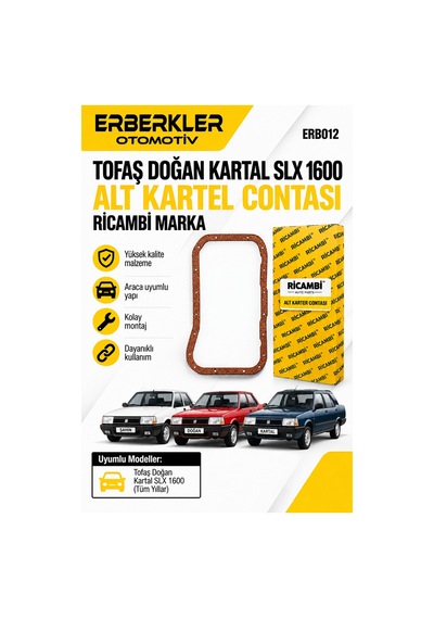 Tofaş Doğan Kartal Slx 1600 Alt Kartel Contası Ricambi Marka - Erb1216