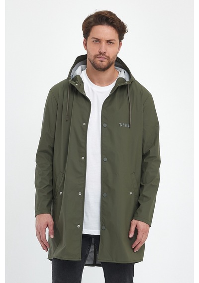 Rain Pu Raincoat L Beden Haki Erkek Yağmurluk Haki