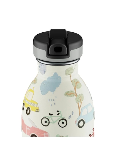 Kids Bottle Adventure Friend Pipetli Paslanmaz Çelik Çocuk Su Matarası 500 Ml Renkli