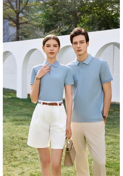 New Performance Premium Polo T-shirt 100% Pamuk Merserize Mavi