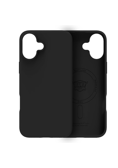 Apple Uyumlu iPhone Buff 16 Plus Magsafe Rubber Fit Silikon Kılıf Black