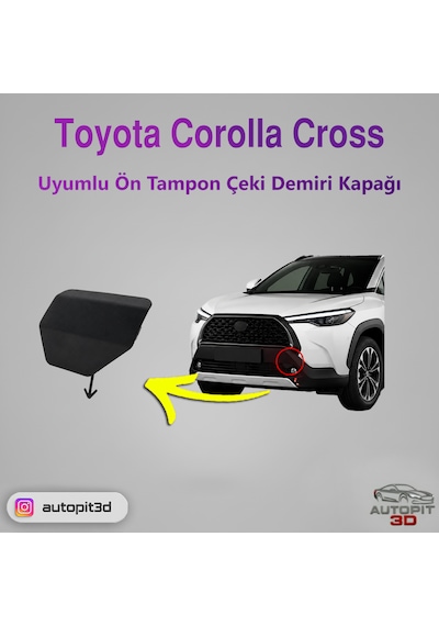 Toyota Corolla Cross Uyumlu Ön Tampon Çeki Demiri Kapağı
